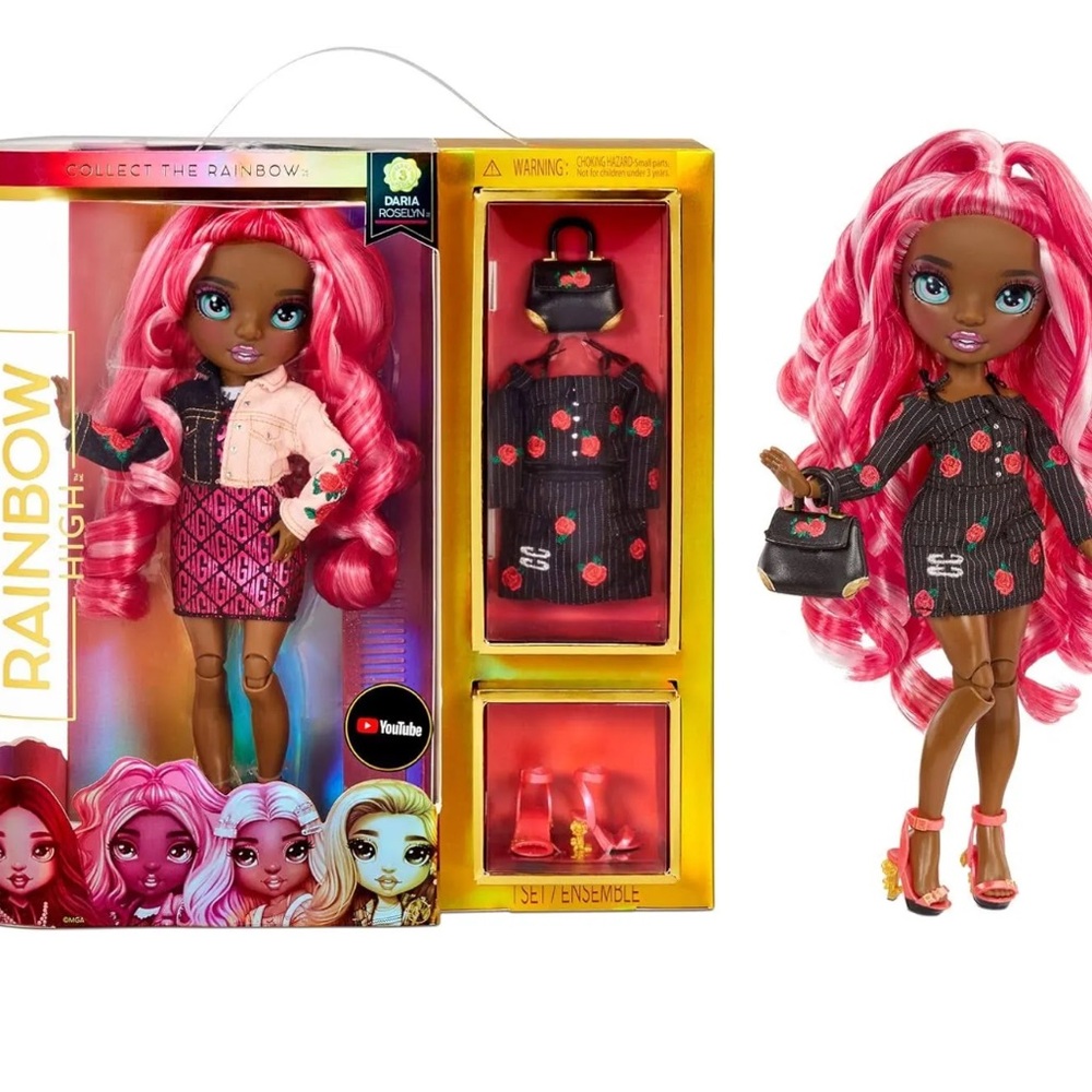 Rainbow High Series 3 Daria Roselyn Doll New with two outfit Discontinued
